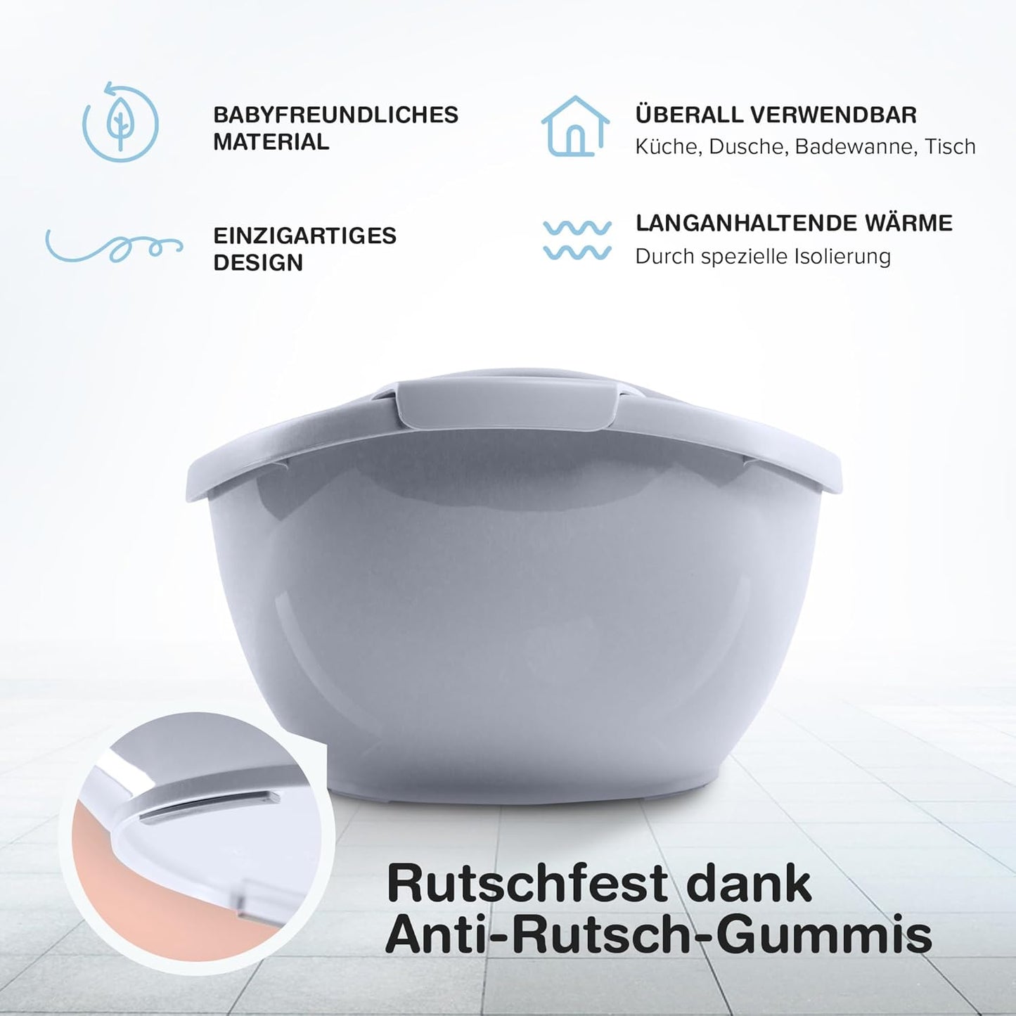 Baby Badewanne mit Badewanneneinsatz für Neugeborene