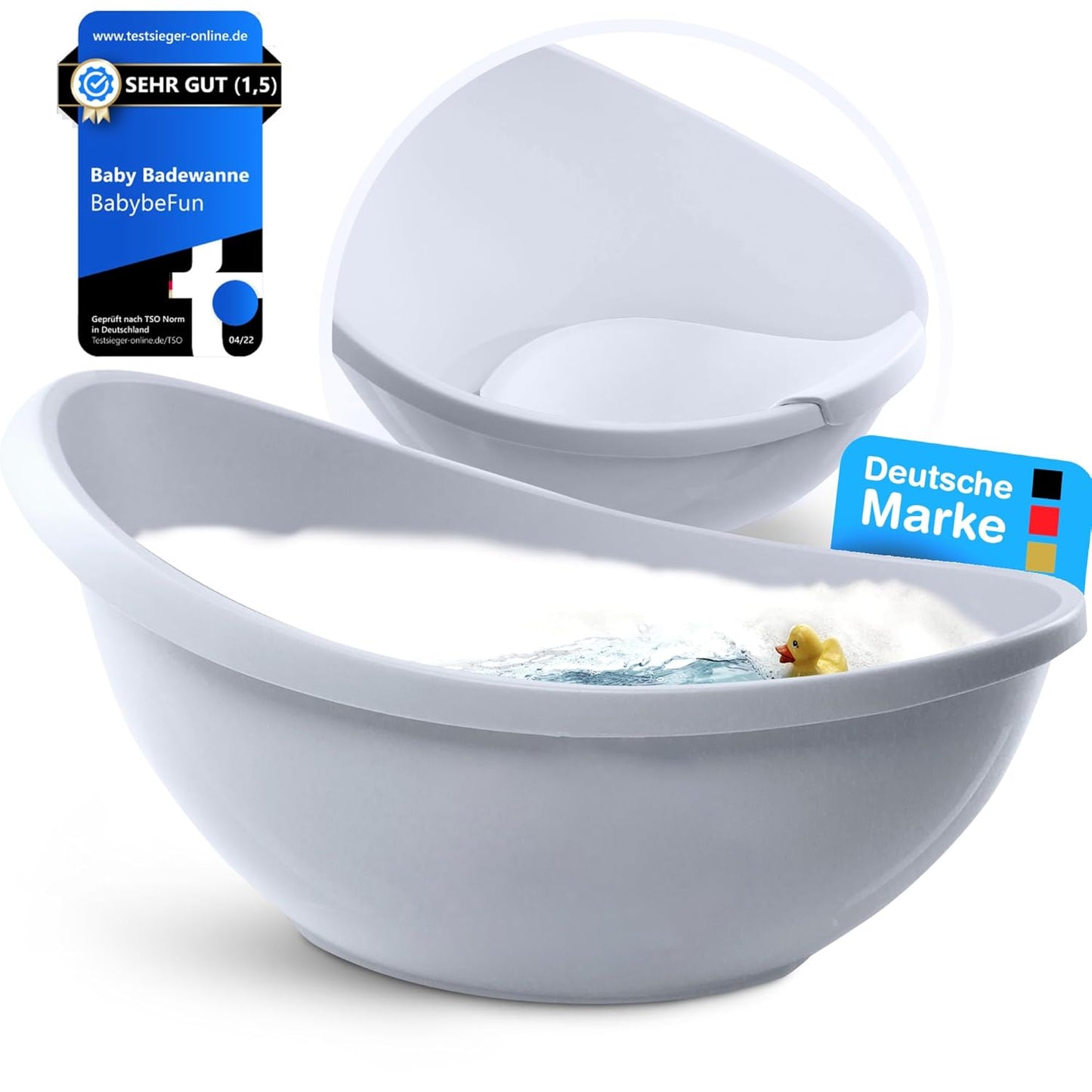 Baby Badewanne mit Badewanneneinsatz für Neugeborene
