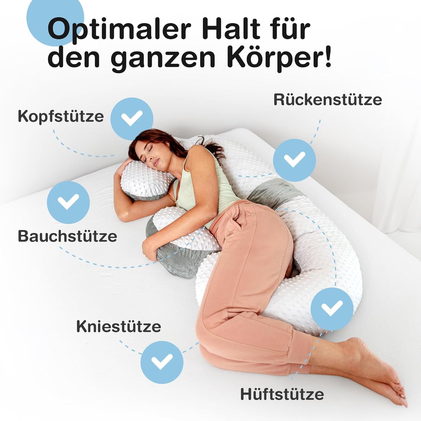 Schwangerschaftskissen C-Form