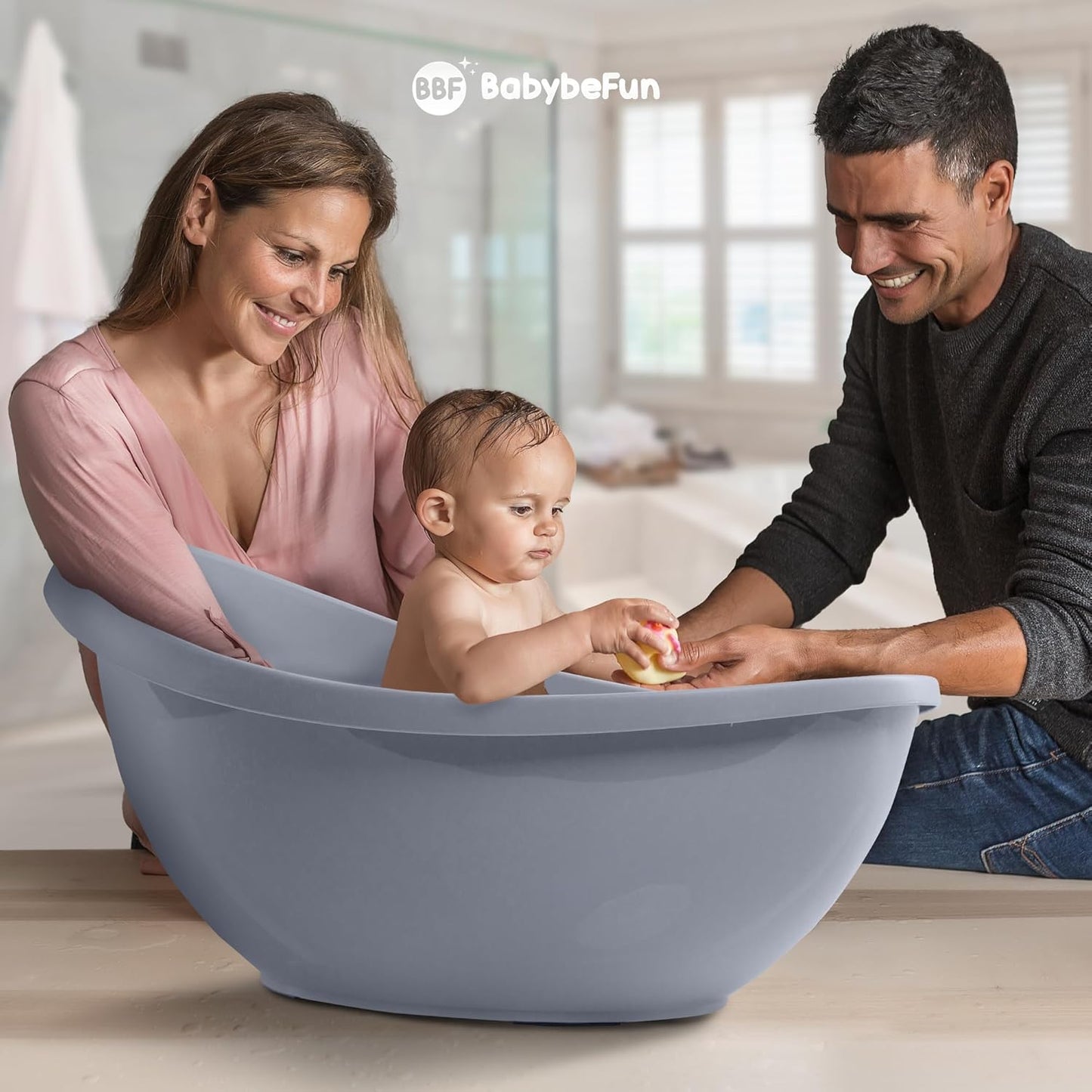 Baby Badewanne mit Badewanneneinsatz für Neugeborene