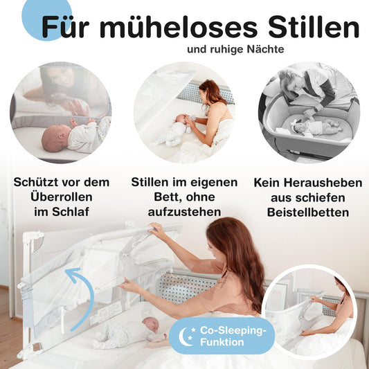 Alternatives Beistellbett - Stillen direkt im Bett