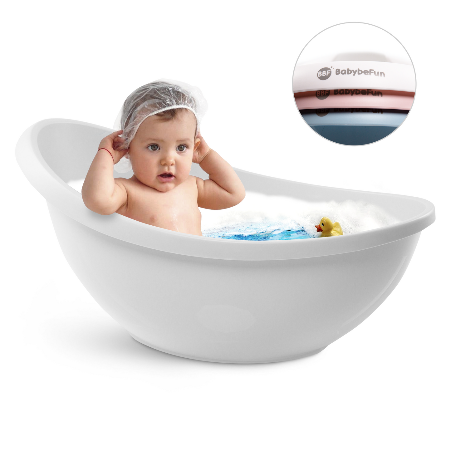 Baby Badewanne mit Badewanneneinsatz für Neugeborene