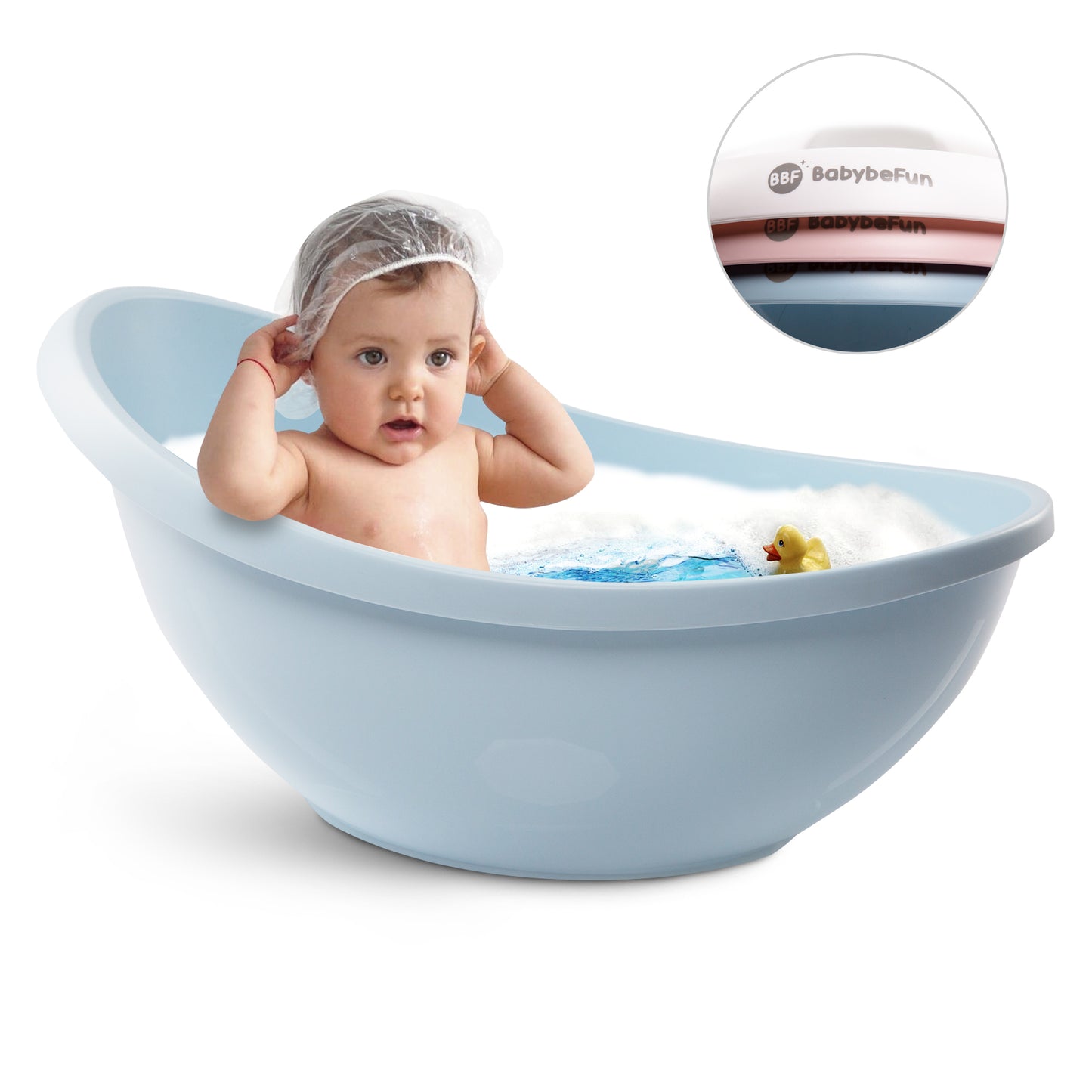 Baby Badewanne mit Badewanneneinsatz für Neugeborene