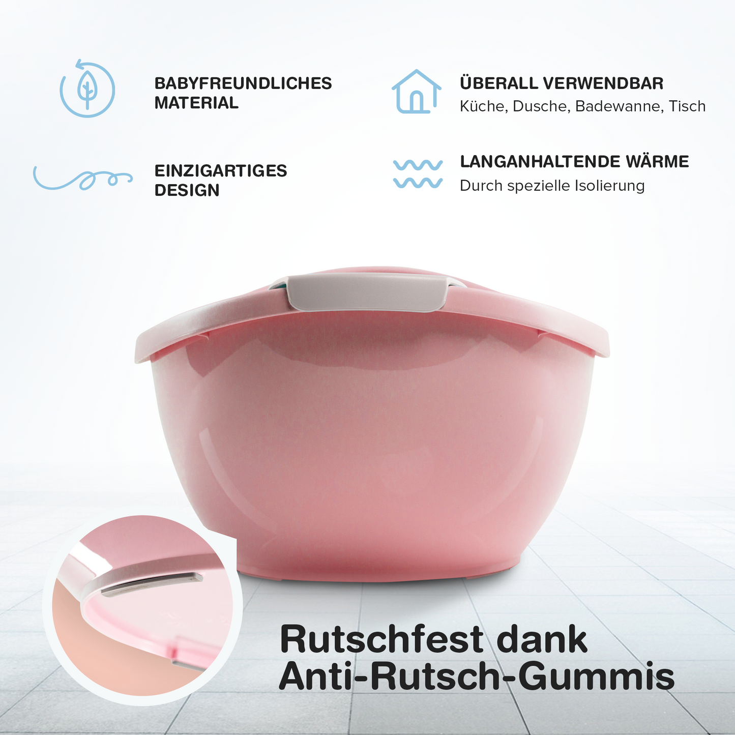 Baby Badewanne mit Badewanneneinsatz für Neugeborene