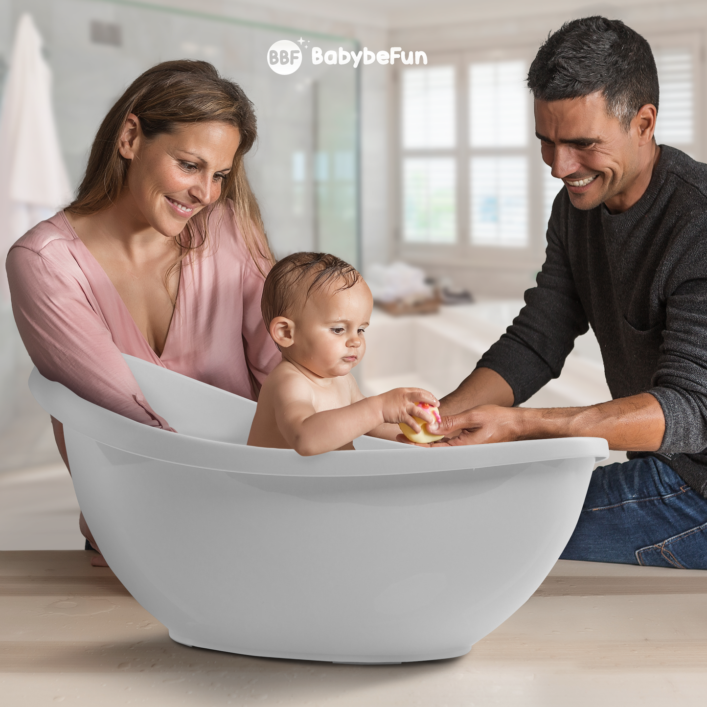 Baby Badewanne mit Badewanneneinsatz für Neugeborene