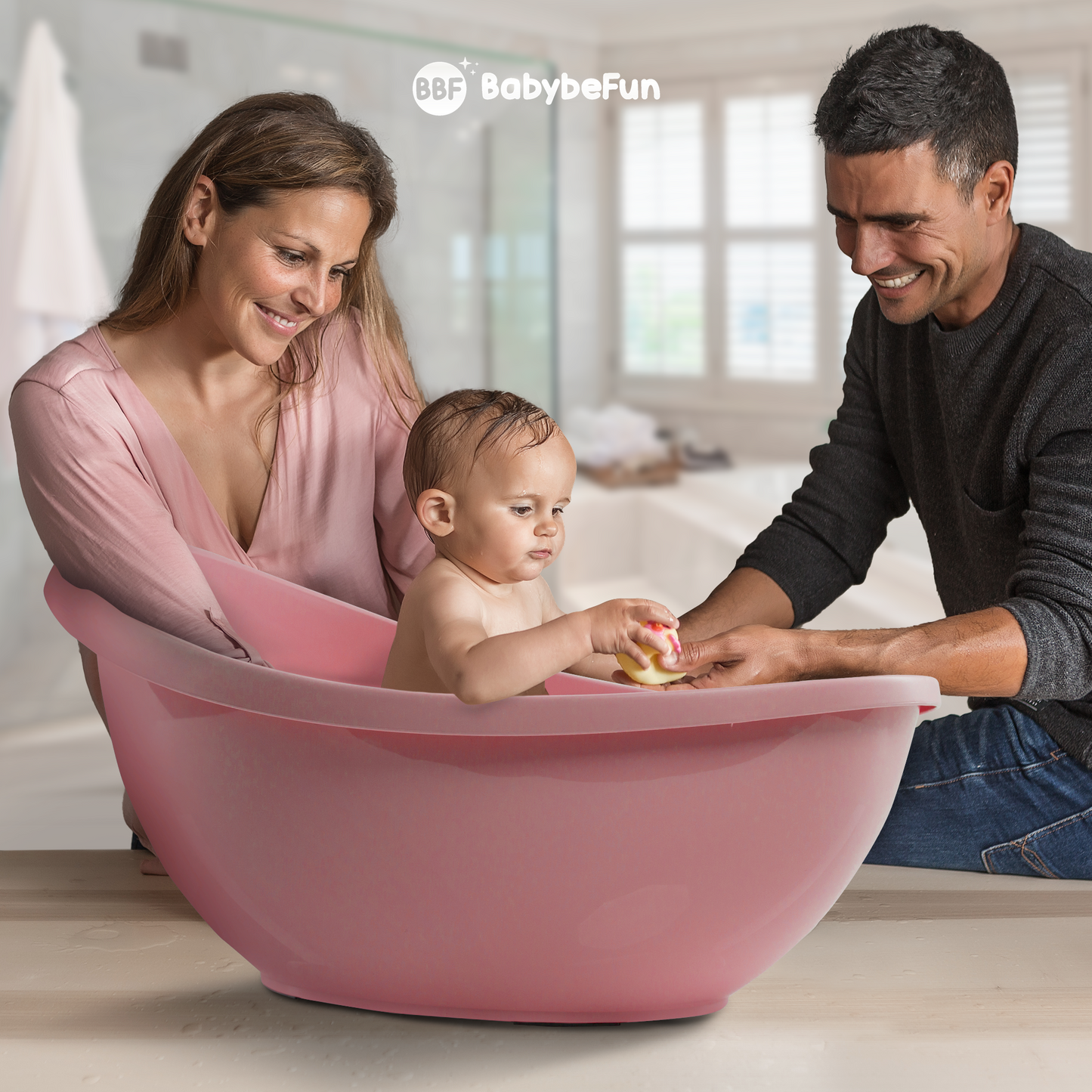 Baby Badewanne mit Badewanneneinsatz für Neugeborene