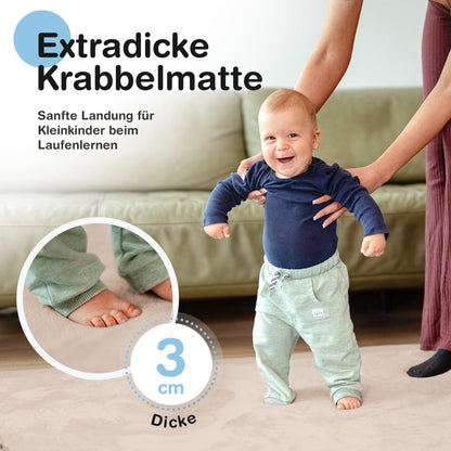 Wolkenweiche rutschfeste Krabbelmatte