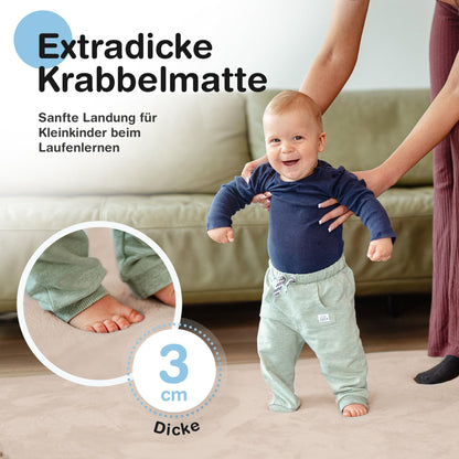 Wolkenweiche rutschfeste Krabbelmatte