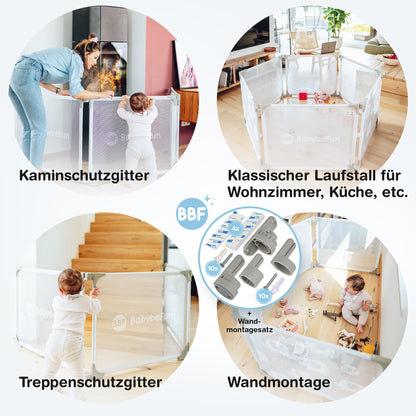 Faltbarer Laufstall für Babys und Kleinkinder