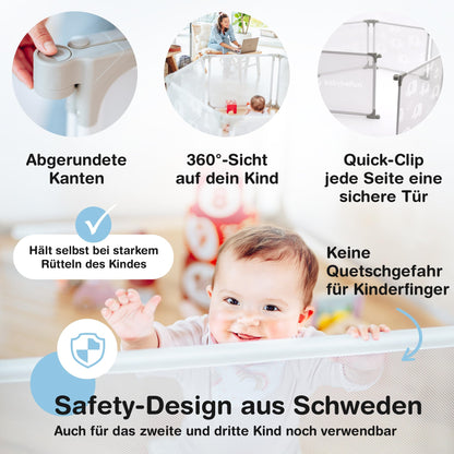 Faltbarer Laufstall für Babys und Kleinkinder