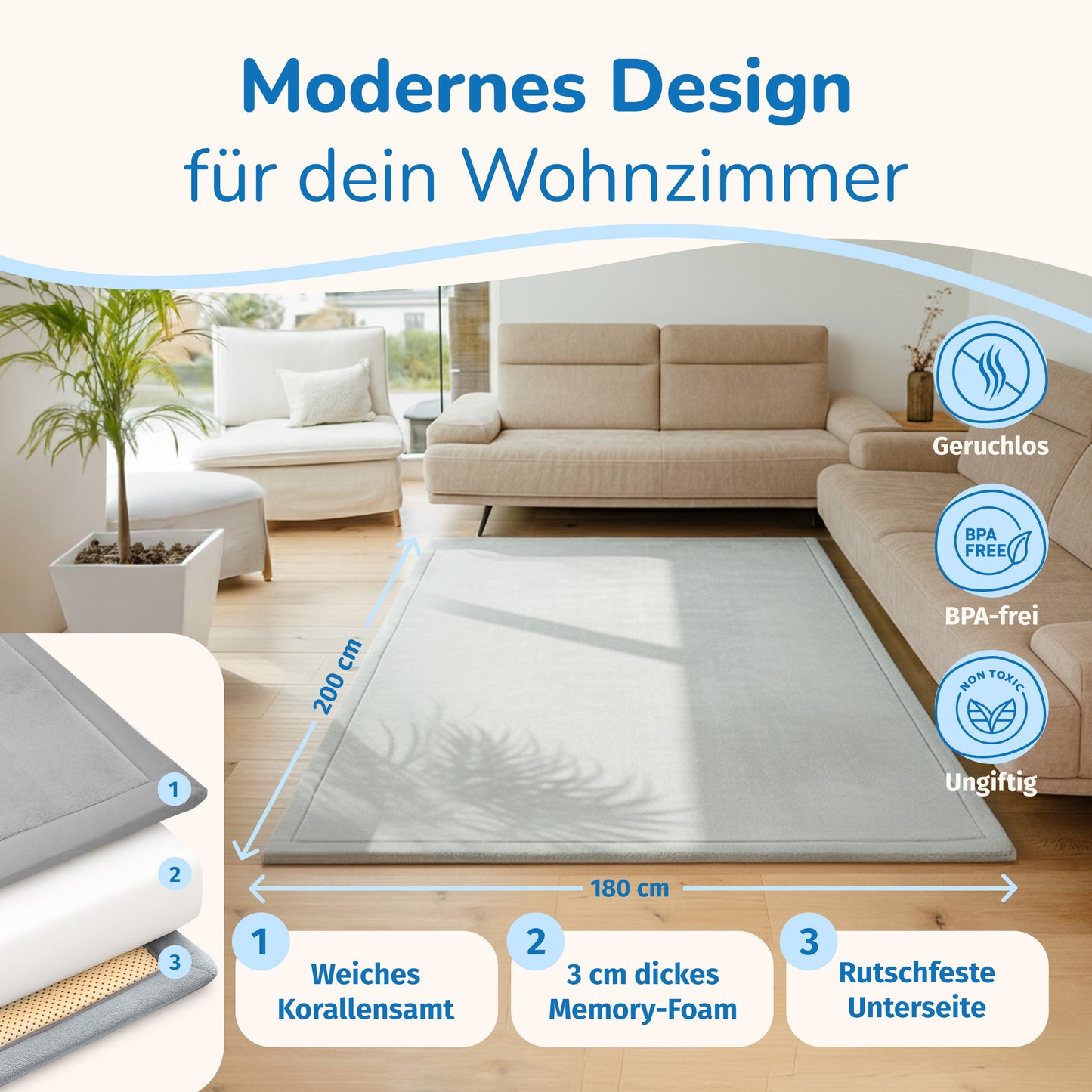 Wolkenweiche Krabbelmatte