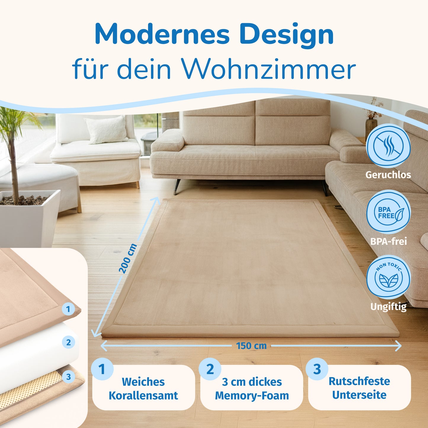 Wolkenweiche Krabbelmatte