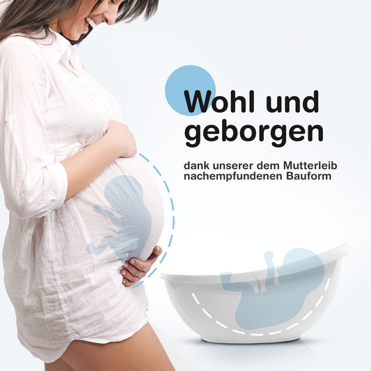 Baby Badewanne mit Badewanneneinsatz für Neugeborene