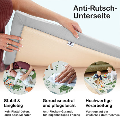 Wolkenweiche rutschfeste Krabbelmatte