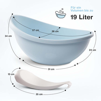 Baby Badewanne mit Badewanneneinsatz für Neugeborene