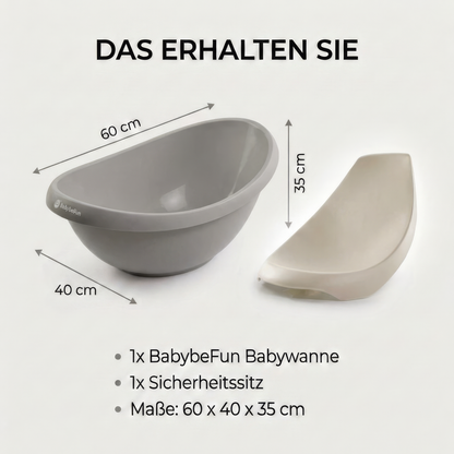 Baby Badewanne mit Badewanneneinsatz für Neugeborene