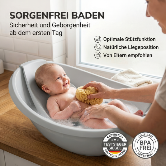 Baby Badewanne mit Badewanneneinsatz für Neugeborene