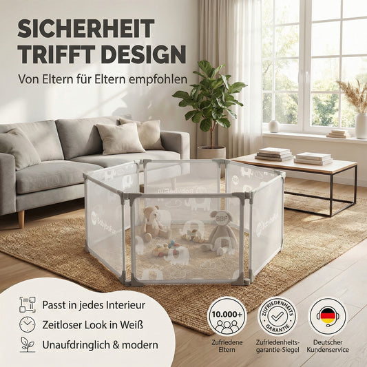 Faltbarer Laufstall für Babys und Kleinkinder